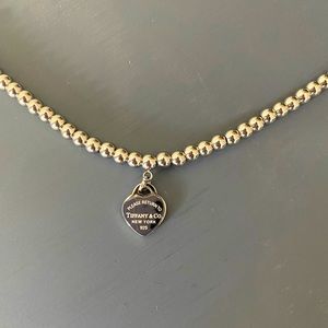 Tiffany Blue Heart Tag Bead Bracelet